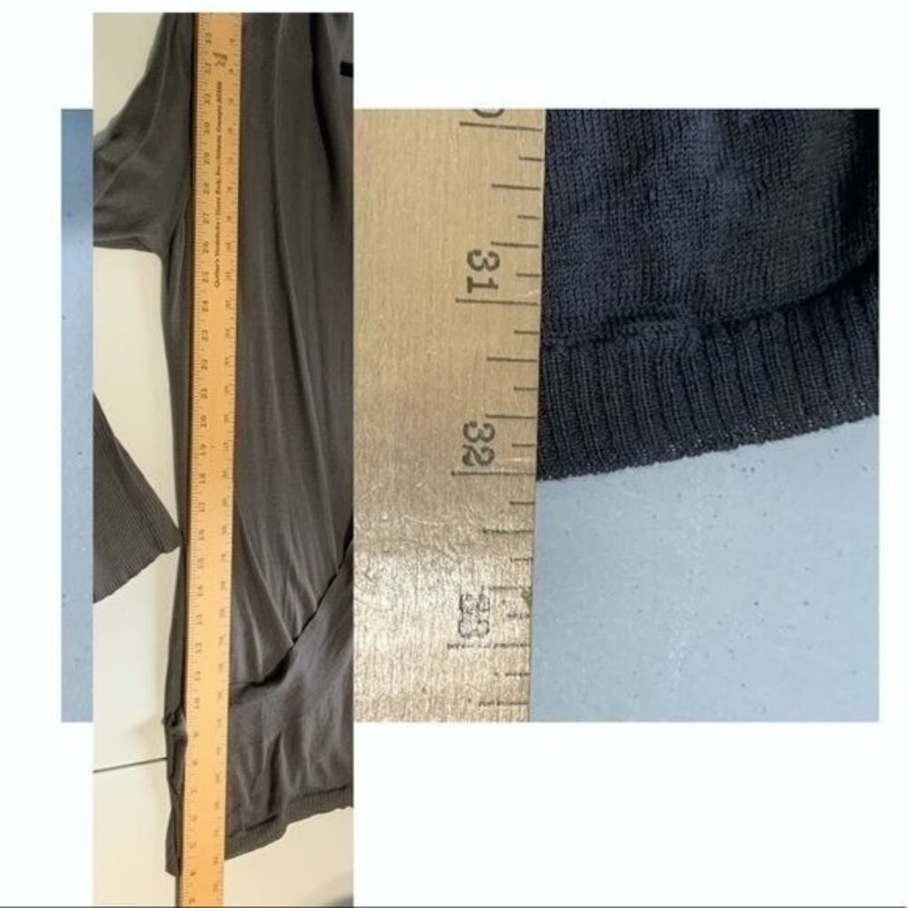 Soft Surroundings Women’s Gray Everyday Cardigan Small Minimalist Lightweight - Picture 3 of 8